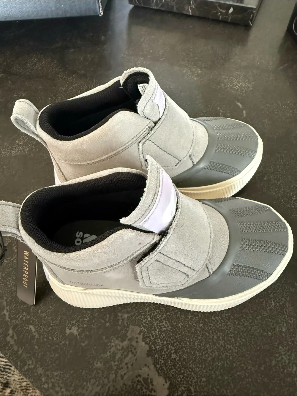 Sorel Kids Gray Suede Waterproof Boots